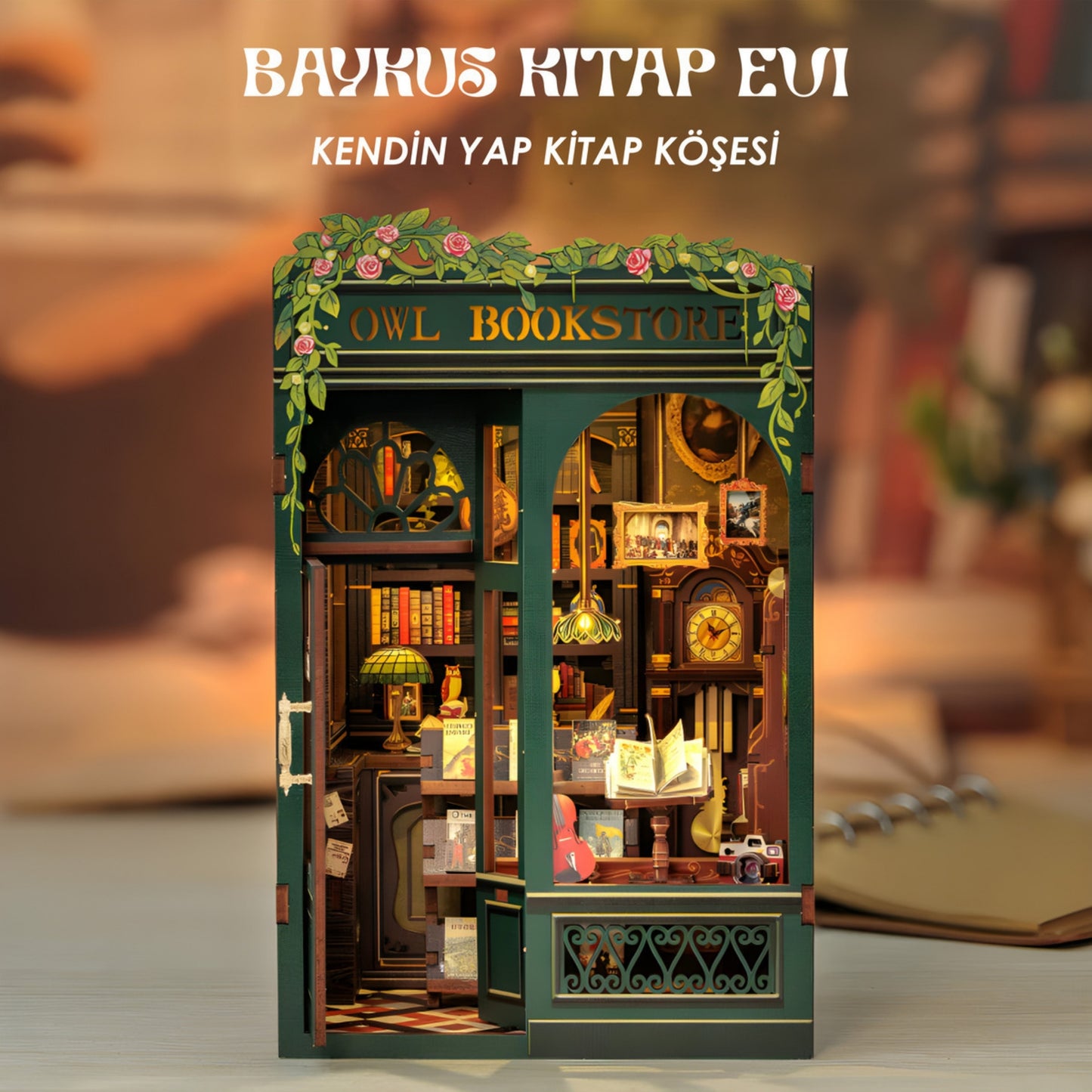 Fiart® Kendin Yap Kitap Evi Kiti