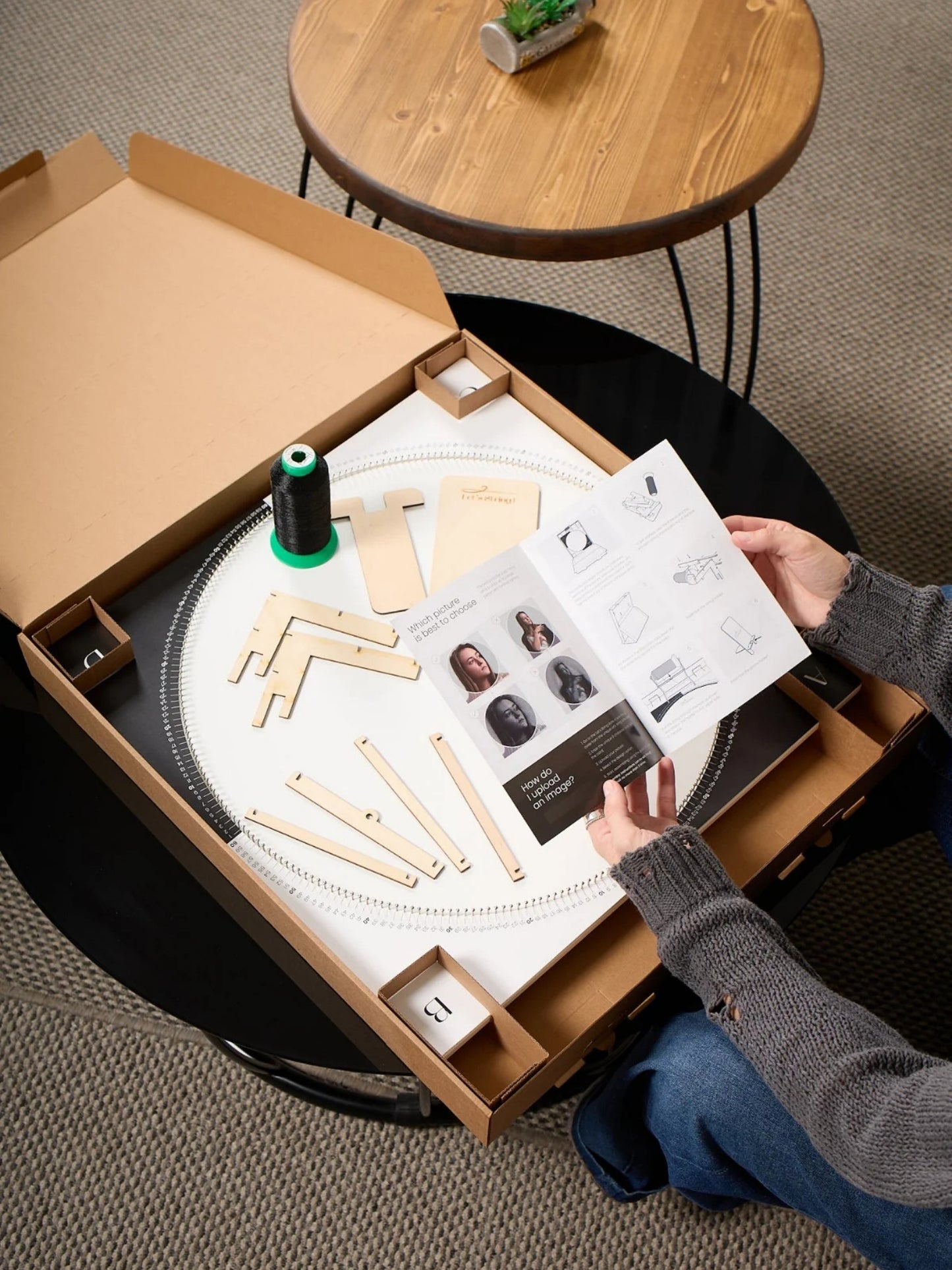 Fiart® Kişiye Özel String Art Tablo Kiti